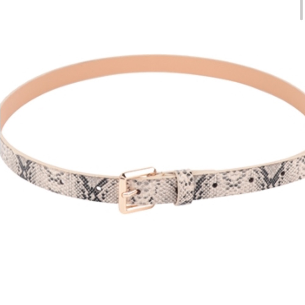 Snake skin belt